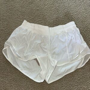 Lululemon Athletica White Running Shorts